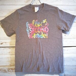 ‘Hello Second Grade’ Cute Kids TShirt - Size Medium - Excellent Condition